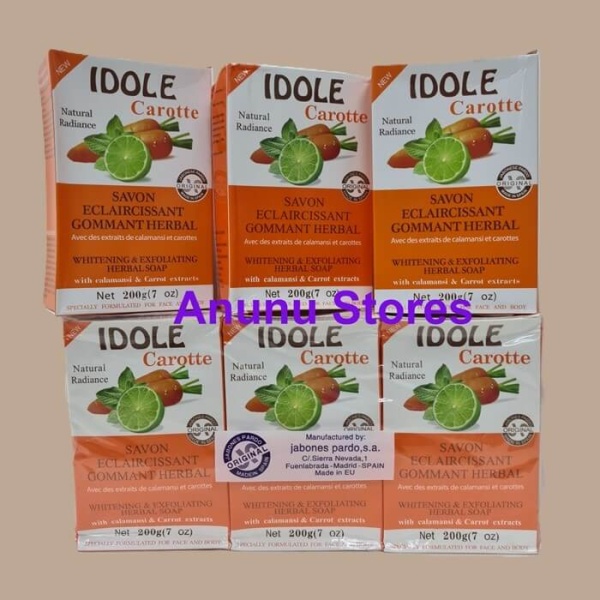 Idole Carotte Whitening & Exfoliating Herbal Soap - 200g